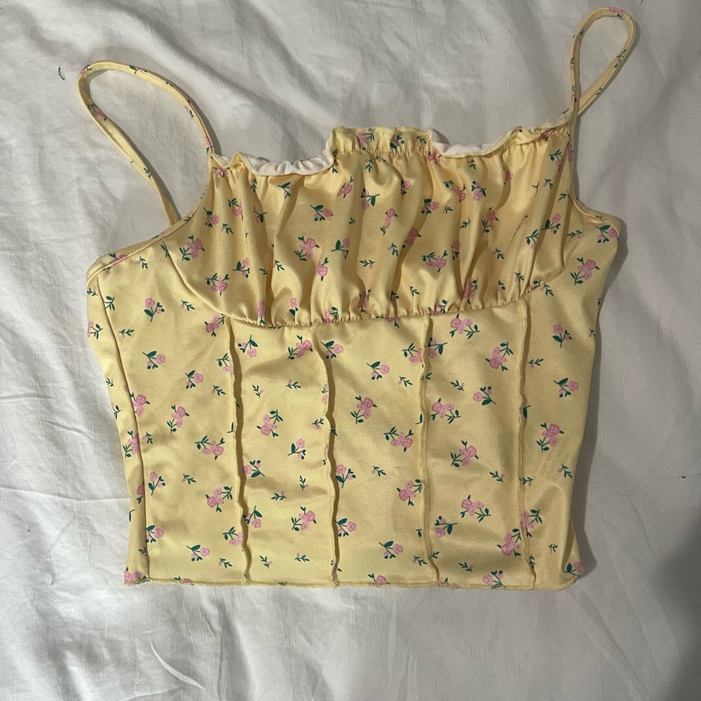 Shein-  small cute floral cop top